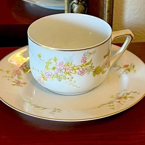 Vintage PMR Bavaria Tangera Co Tea Cup & Saucer Germany